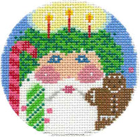 December Santa Head with stitch guide