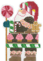 Gingerbread Folk Santa with Stitch Guide
