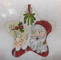 Mr and Mrs Claus under the Mistletoe - Christmas Star