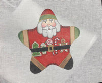 Santa with a Cookie Belt - Christmas Star