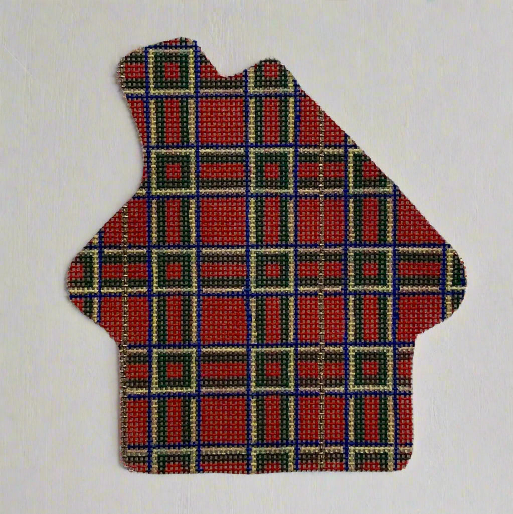 Cindy and Beth Plaid Christmas Figures