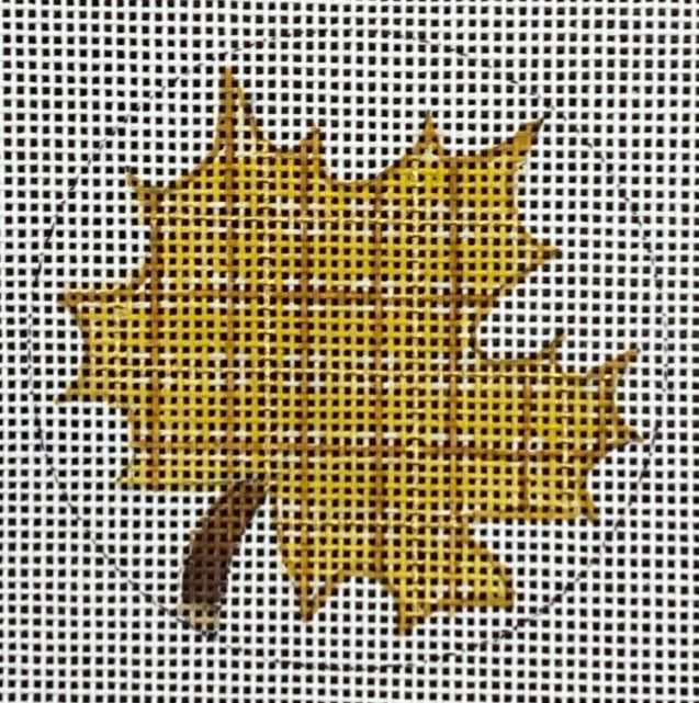 Cindy and Beth Plaid Leaf Round