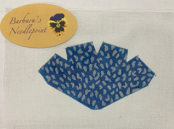 Ann's Strawberry -Blue w/ Silver Leopard