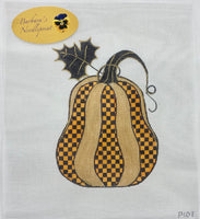 Gold w/Orange and Black Check Pumpkin