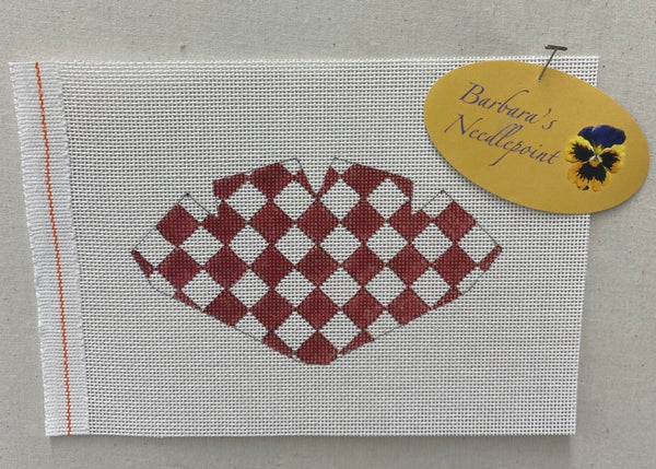 Strawberry-Red & White Diamonds