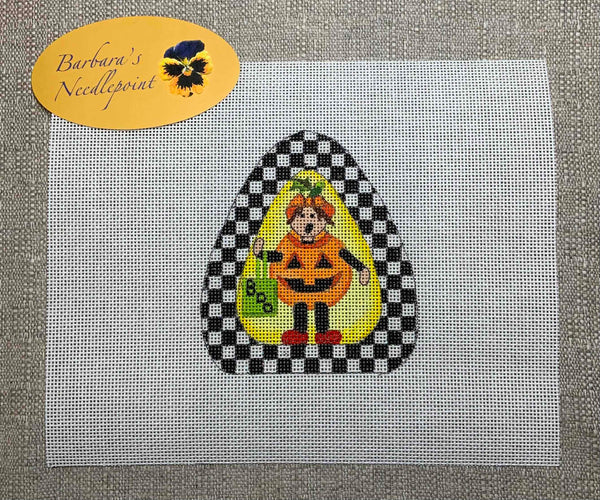 Pumpkin Trick or Treater - Triangle