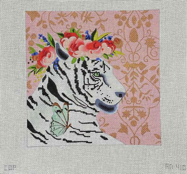 White Tiger w/Floral Crown