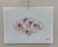 Strawberry - w/pink and white check with roses