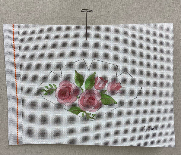 Strawberry w/4 pink roses