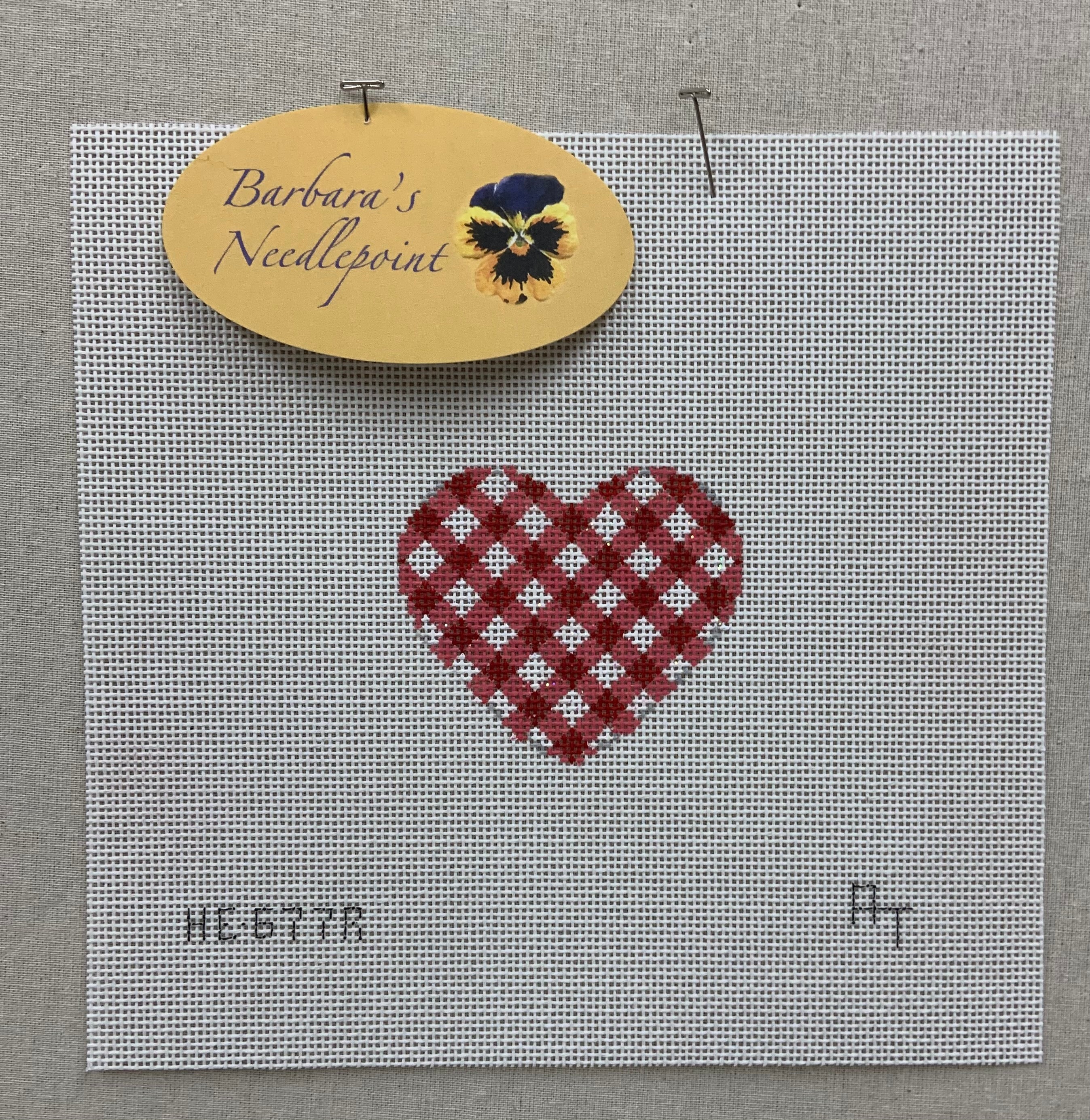 Associated Talents Gingham Mini Heart
