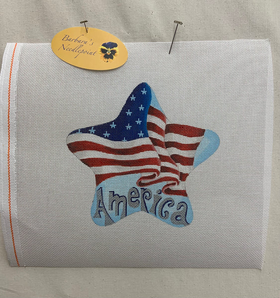 Waving Flag "America" July Star