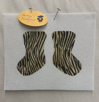 2 Sided Tiger Stripe Small Stocking canvas