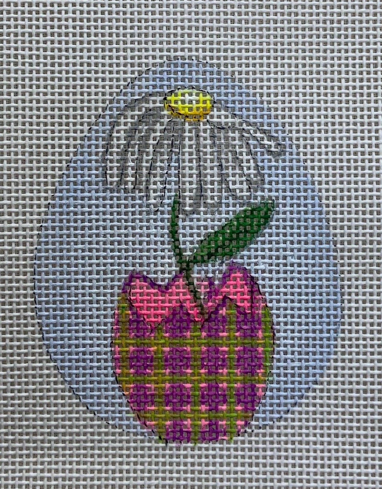 Cindy and Beth Plaid Mini Eggs with Flowers Series