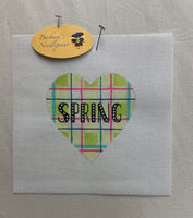 SPRING Plaid Heart