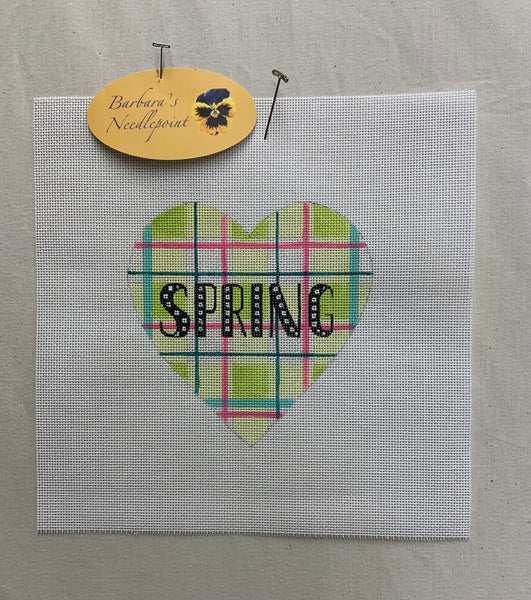 SPRING Plaid Heart