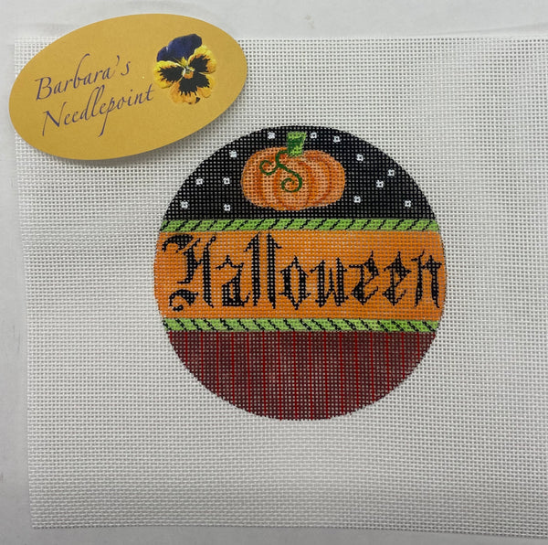 "Halloween" Round w/Pumpkin