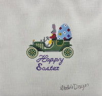 Easter Rabbit in Car