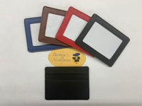 Self Finishing Leather Credit Card Case