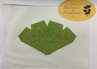 Strawberry -Green w/ gold houndstooth
