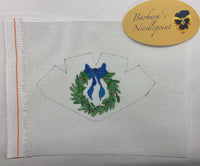 Strawberry -White w/ wreath and blue bow