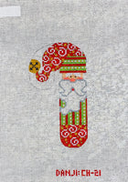Santa Swirls Candy Cane