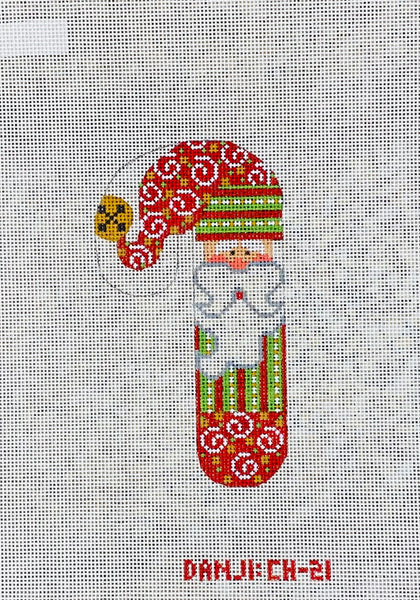 Santa Swirls Candy Cane