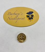 Silver or Gold Bee Needleminder