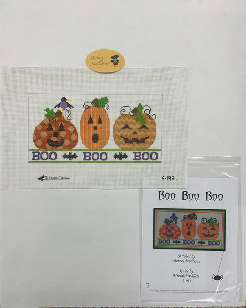 Boo Boo Boo canvas and stitch guide