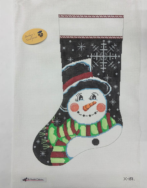 Snowflake Snowman Stocking