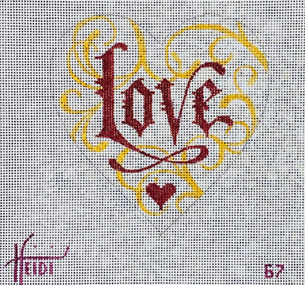Swirly Love Heart