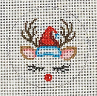 Reindeer with Santa Hat