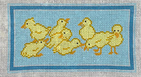 Peeps on Blue