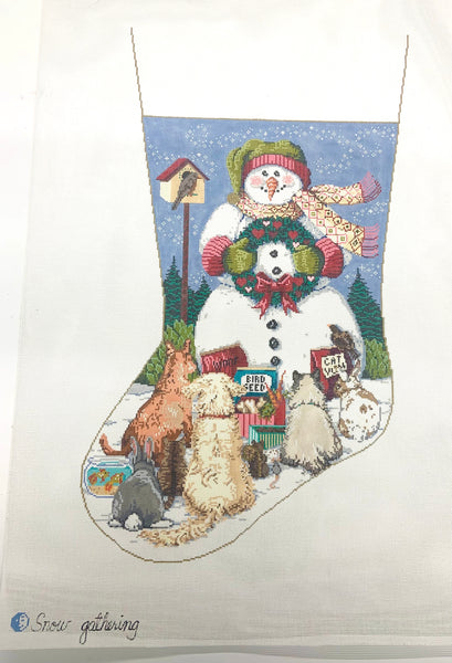 Snow Gathering Stocking