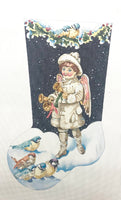 Boy Angel Ringing in New Year Stocking
