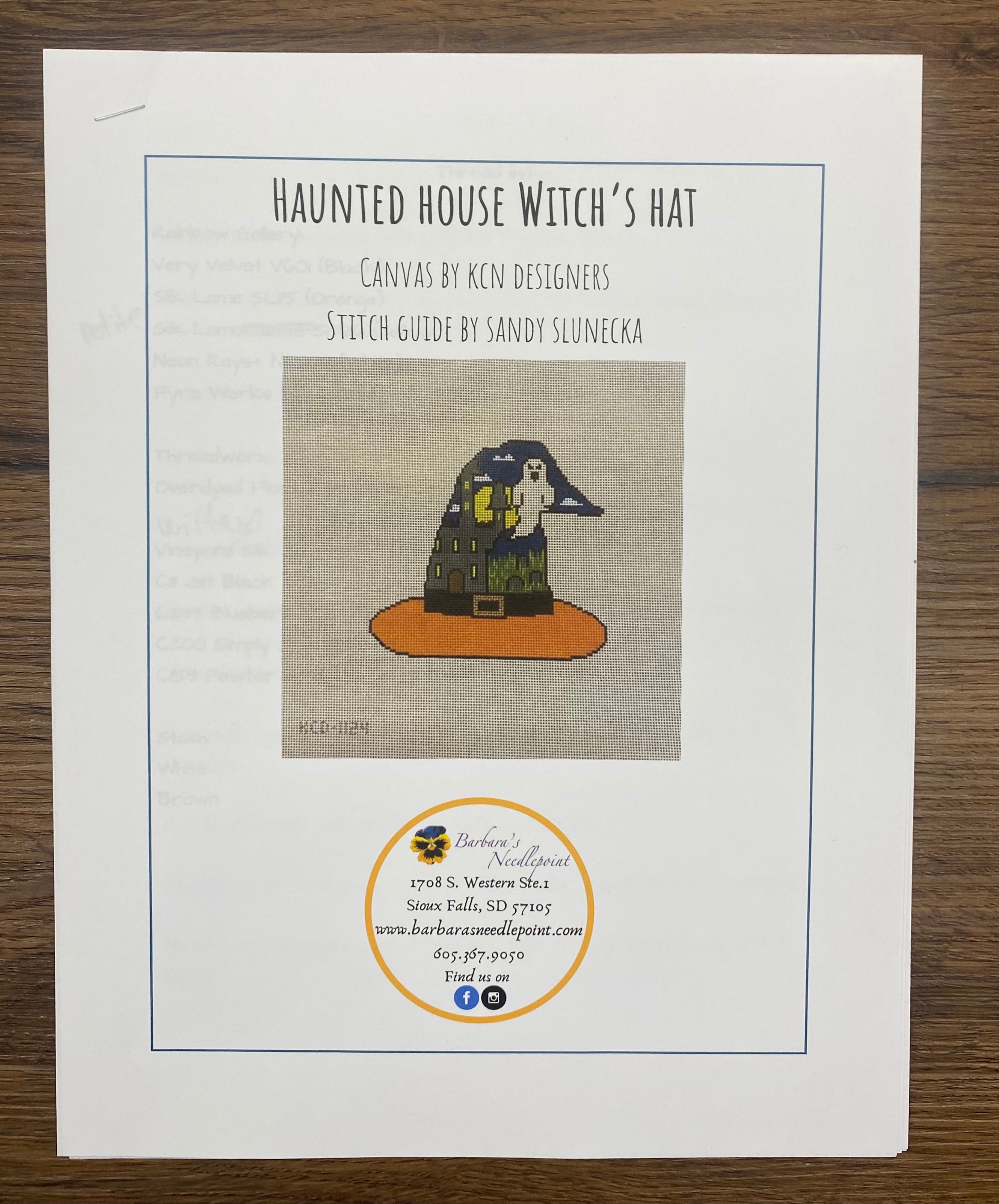 Witch's Hat Series Stitch Guides