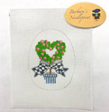 Medium Egg - Heart Shaped Rose Topiary
