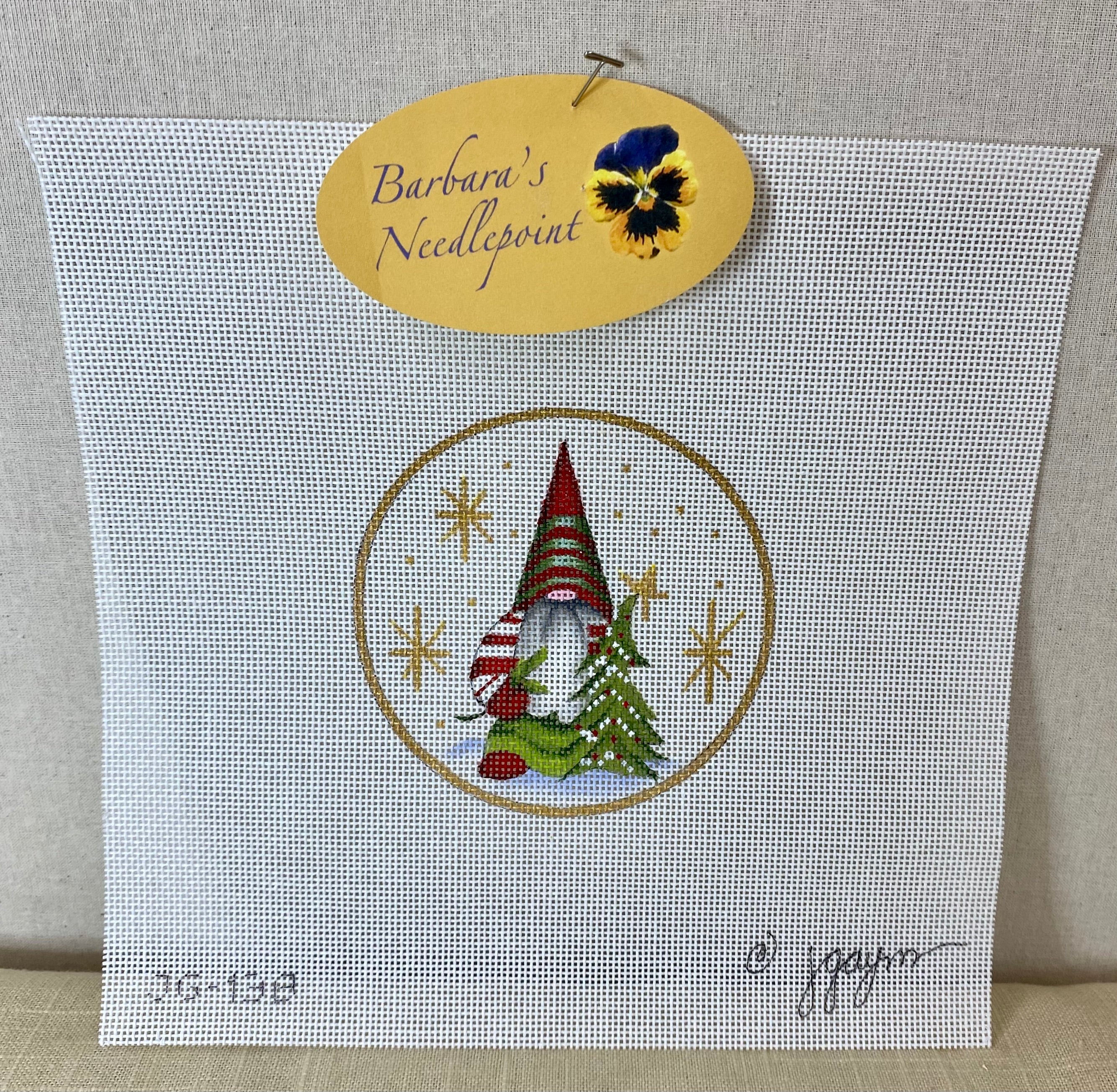Fleur de Paris Gnome Ornament III w/Christmas Tree