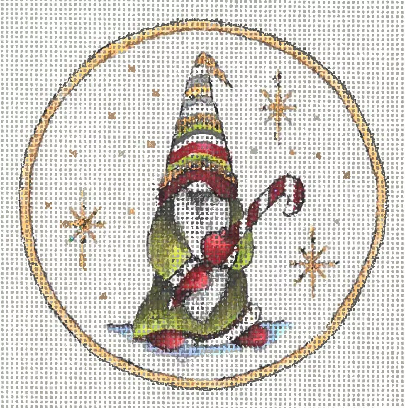 Fleur de Paris Gnome I w/Candy Cane