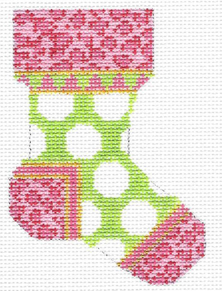 Kiwi Grand Polka Dot Micro Sock canvas