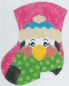 Pink Penguin Mini Stocking