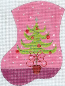 Oh Pink Christmas Mini Stocking
