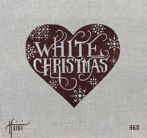 White Christmas Heart #360