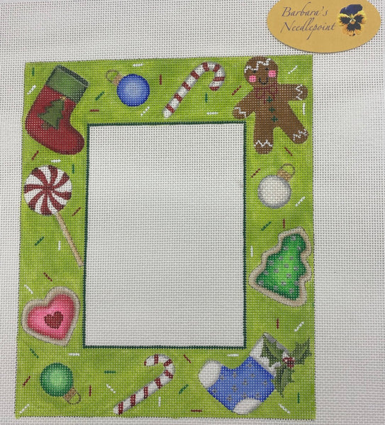 Gingerbread Candy Cane Frame