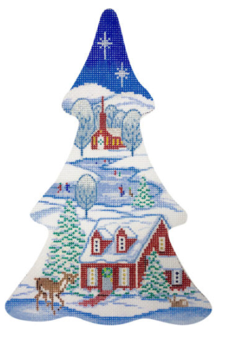 Winter Village Tree
