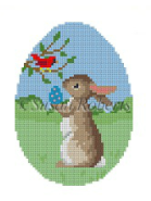 Rabbit with Cardinal Egg