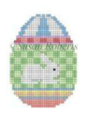 Bunny on Checkers small Egg