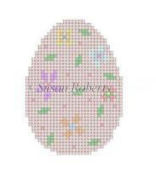 Pink Floral Egg