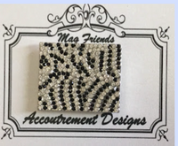 Crystals Zebra Print Needle Minder