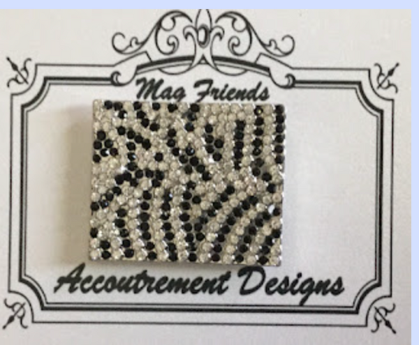 Crystals Zebra Print Needle Minder
