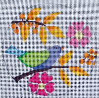 Birds and Blooms - Violet Bird